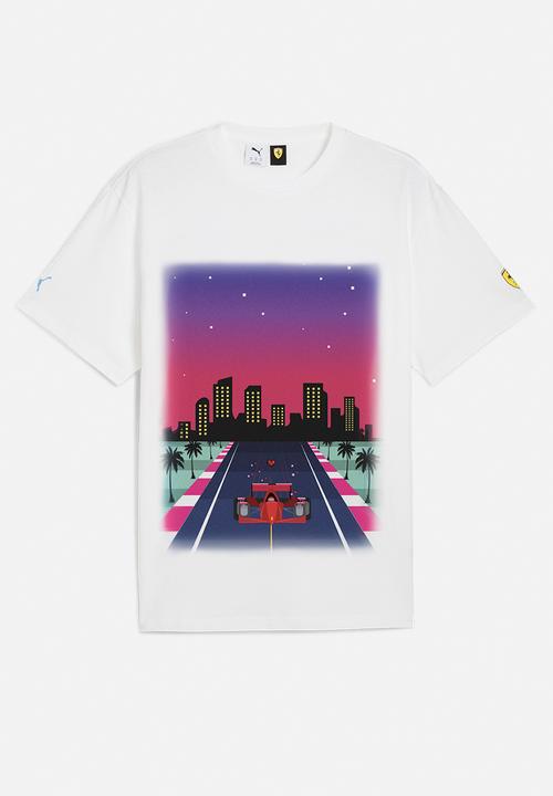 PUMA - Ferrari Miami Graphic Tee II PUMA White