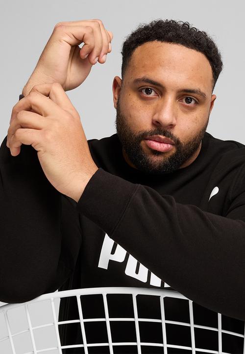 PUMA - ESS No. 1 Logo Crew FL - Black/Wht