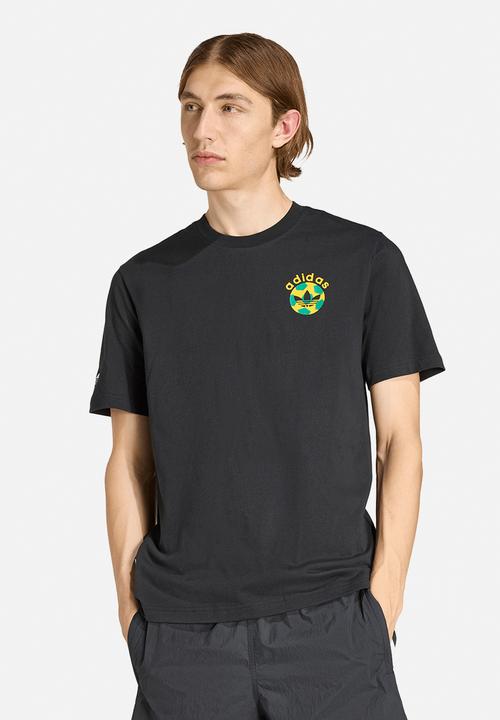 adidas Originals - Archive Football Graphic Tee Shirt - Black 