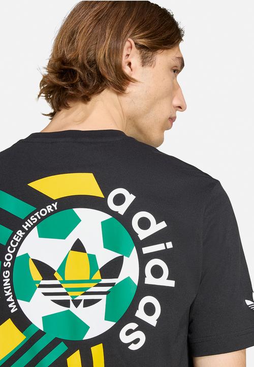 adidas Originals - Archive Football Graphic Tee Shirt - Black 