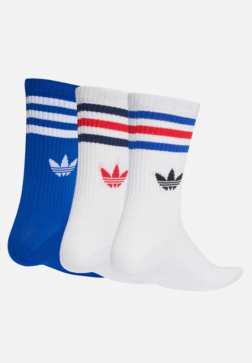 adidas Originals - 3s Crew 3p - white/white/collegiate royal