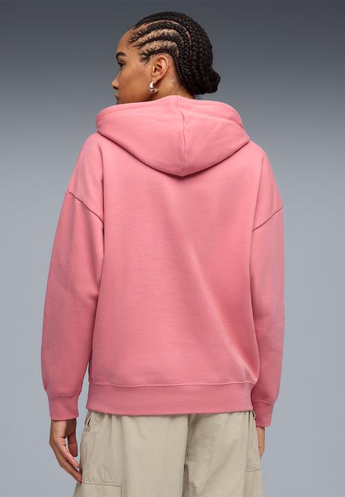 PUMA - Ess Oversized Hoodie Fl W - Wild Pink