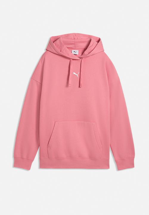 PUMA - Ess Oversized Hoodie Fl W - Wild Pink