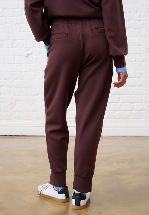 Me&B - Tapered Leg Jogger - Choc