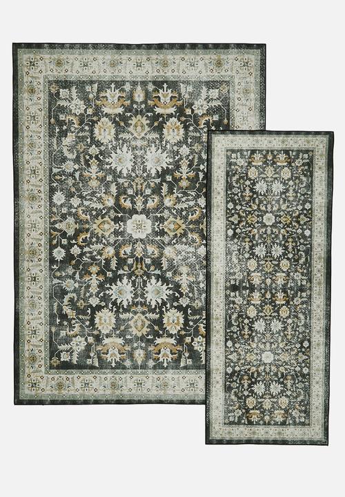 Sixth Floor - Brisbane  Isolde Floral Rug Green