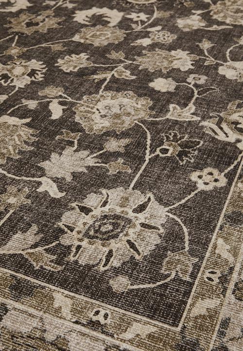 Sixth Floor - Brisbane  Avira Floral Rug Taupe