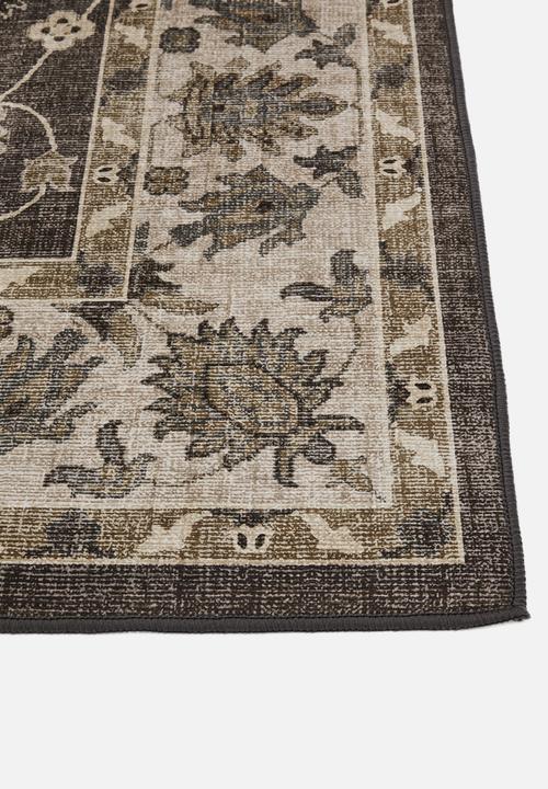 Sixth Floor - Brisbane  Avira Floral Rug Taupe
