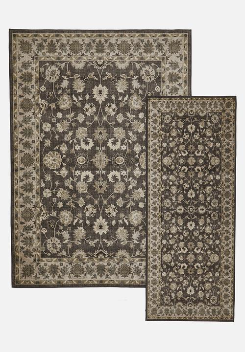 Sixth Floor - Brisbane  Avira Floral Rug Taupe