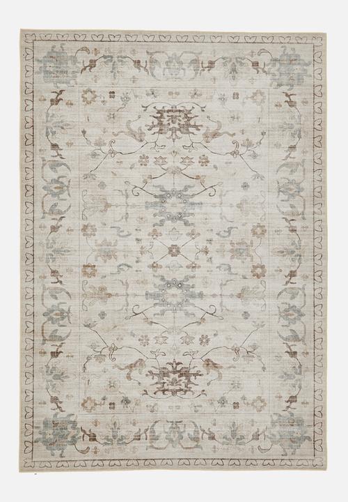 Brisbane  Thalia Floral Rug Natural