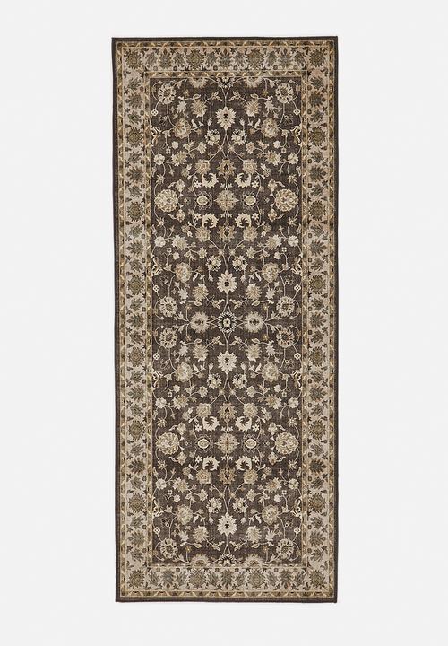 Brisbane  Avira Floral Runner Taupe