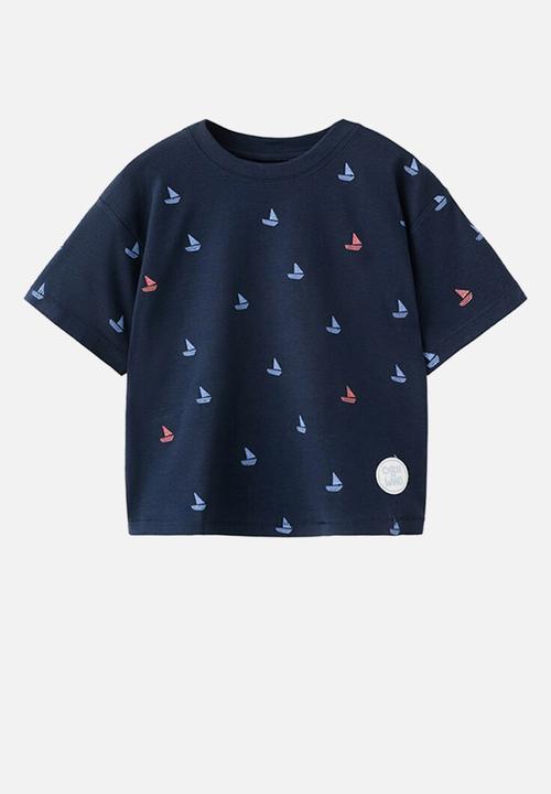 MANGO - T-Shirt Fboataop - Navy