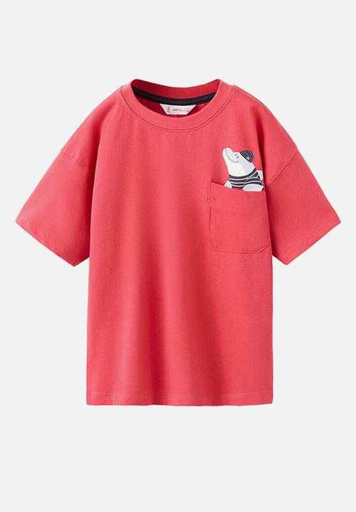 MANGO - T-Shirt Fdelfin - Red