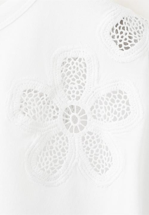 MANGO - T-Shirt FLORA - Natural
