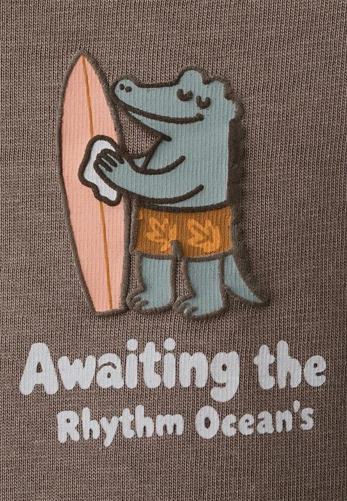 MANGO - T-Shirt CABIN - Dark Brown