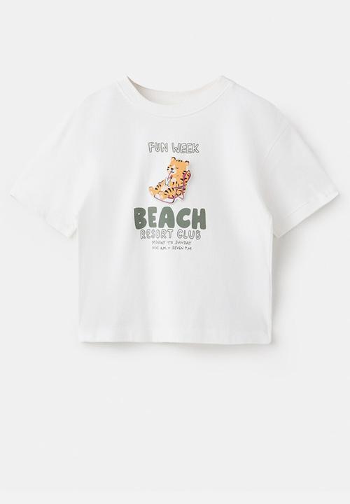 MANGO - T-Shirt MBEACH - White