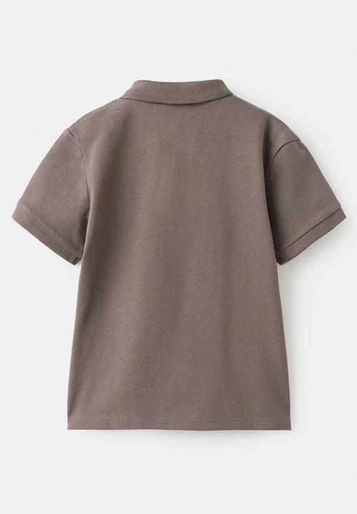 MANGO - Poloshirt JAVI - Dark Brown