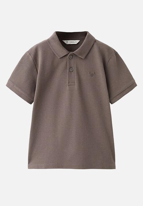 MANGO - Poloshirt JAVI - Dark Brown