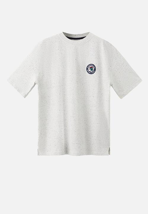 MANGO - T-Shirt Fpato - Light/Pastel Gray