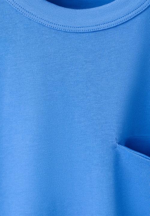 MANGO - T-Shirt BASICMC - Medium Blue