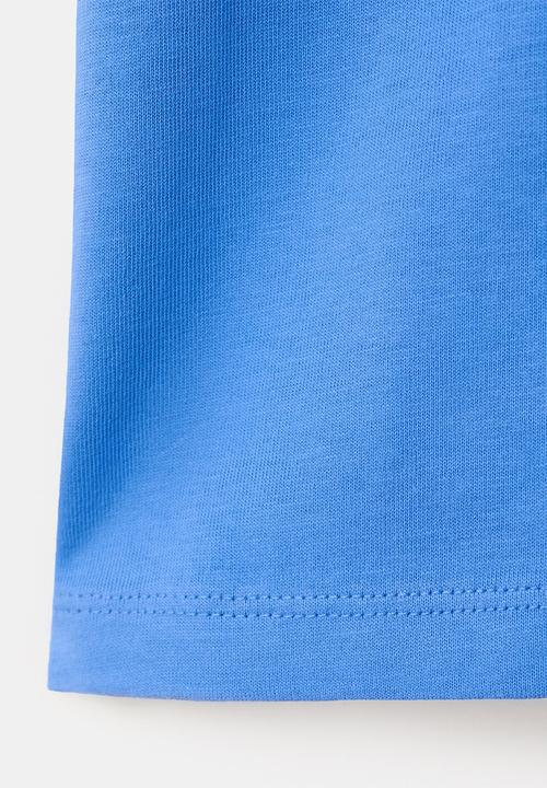 MANGO - T-Shirt BASICMC - Medium Blue