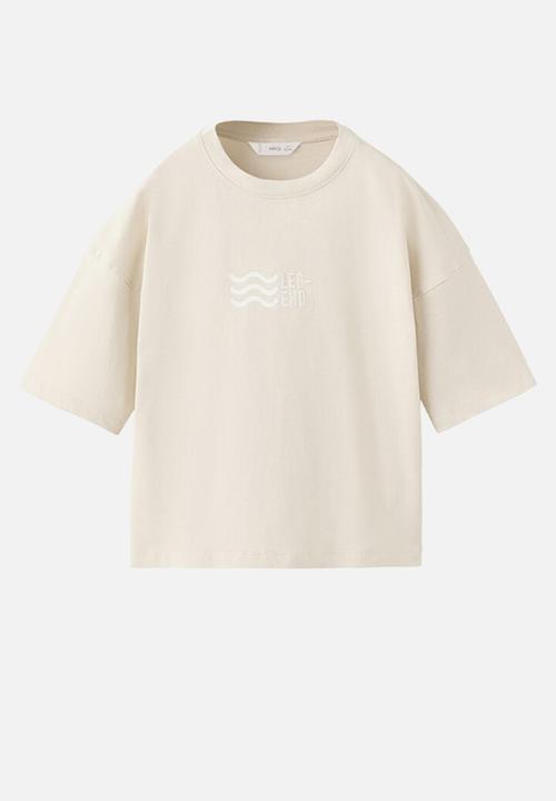 MANGO - T-Shirt LEGEND - Light/Pastel Brown