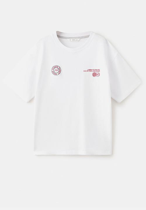 MANGO - T-Shirt Fsports - White