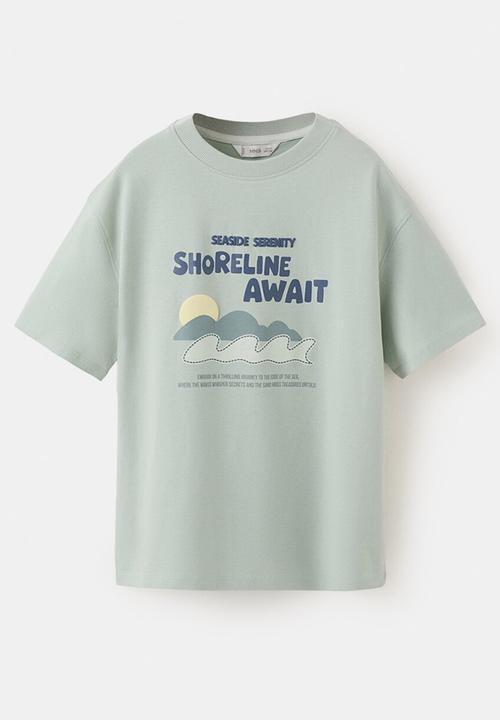 MANGO - T-Shirt MRESORT - Turquoise / Aqua