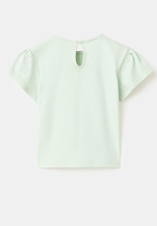 MANGO - T-Shirt PACHI - Turquoise / Aqua