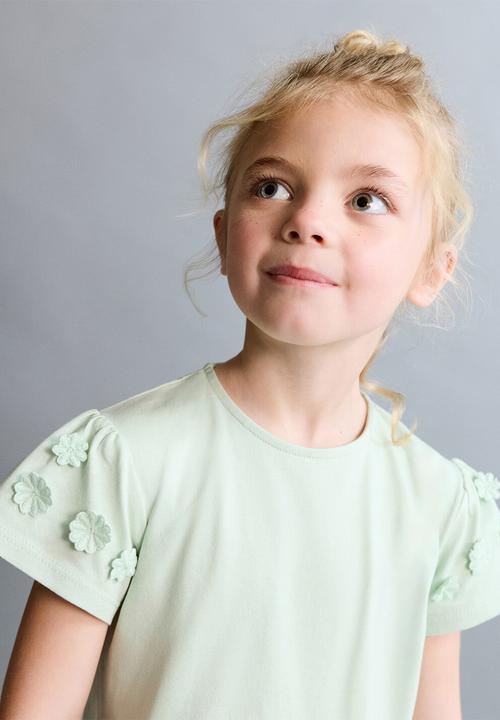 MANGO - T-Shirt PACHI - Turquoise / Aqua