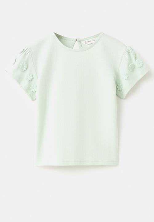MANGO - T-Shirt PACHI - Turquoise / Aqua
