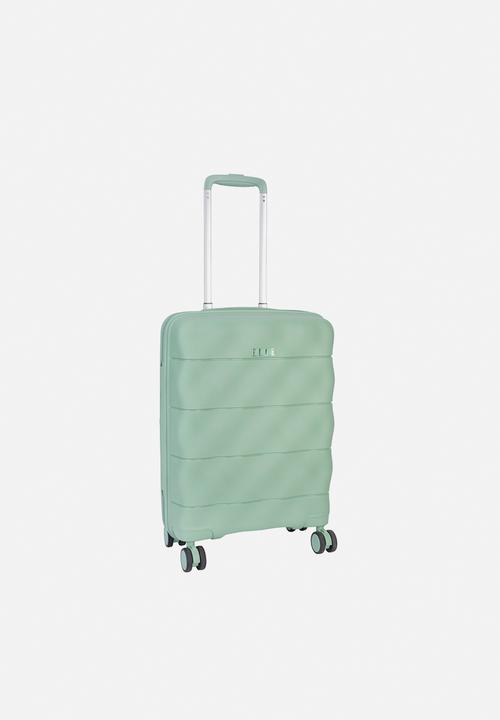 Carry-on trolley case with TSA lock - Green