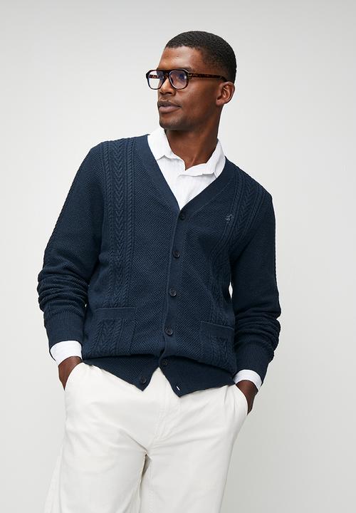 Pringle of Scotland - Steven Cable Cardigan - Navy