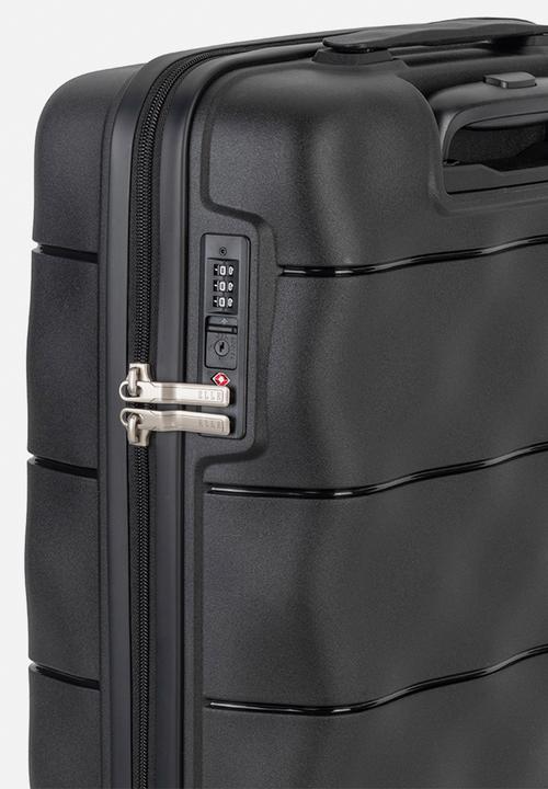 Elle - Carry-on trolley case with TSA lock - Black