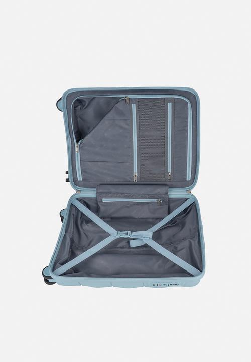 Elle - Carry-on trolley case with TSA lock - Blue