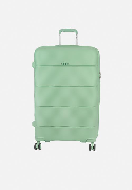 Large 4-wheel trolley case with TSA lock - Green
