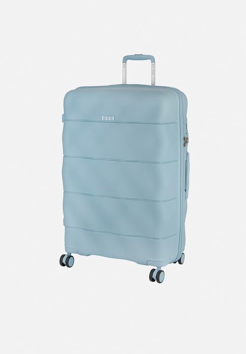 Elle - Large 4-wheel trolley case with TSA lock - Blue