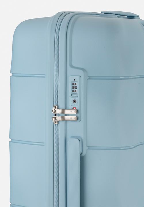 Elle - Large 4-wheel trolley case with TSA lock - Blue