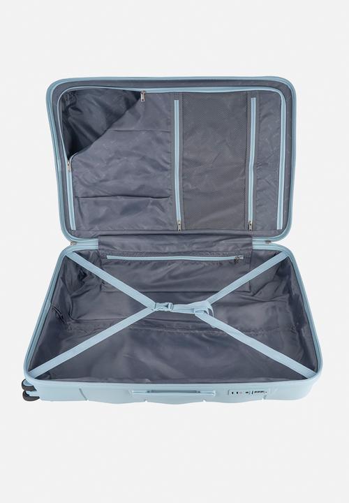 Elle - Large 4-wheel trolley case with TSA lock - Blue