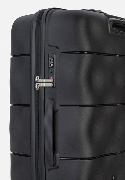 Elle - Large 4-wheel trolley case with TSA lock - Black