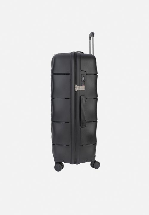 Elle - Large 4-wheel trolley case with TSA lock - Black