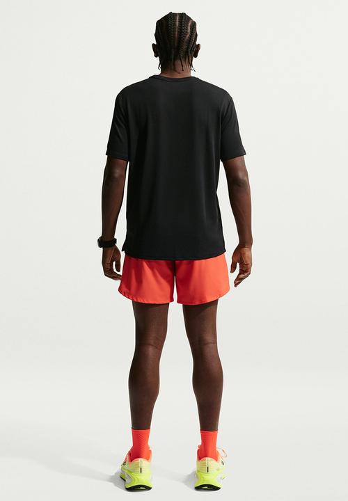 Nike - Miler  Dri-FIT Short-Sleeve Running Top  - Black/Reflective Silv