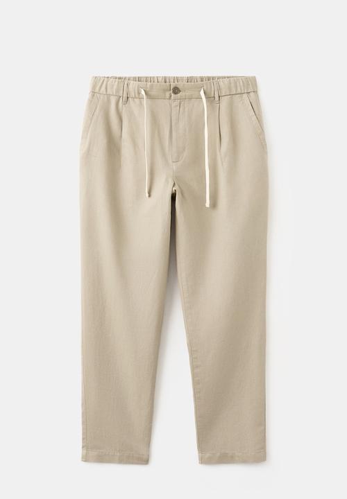 MANGO - Trousers Romelino - Beige