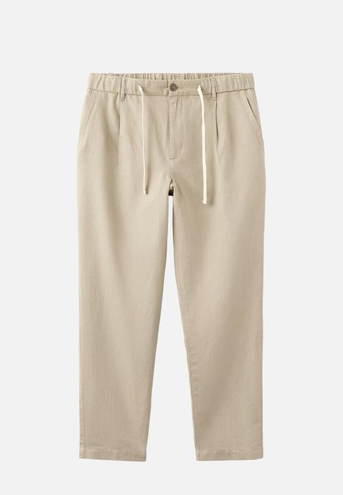 MANGO - Trousers Romelino - Beige