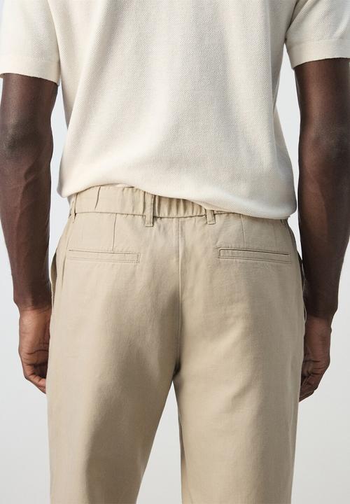 MANGO - Trousers Romelino - Beige