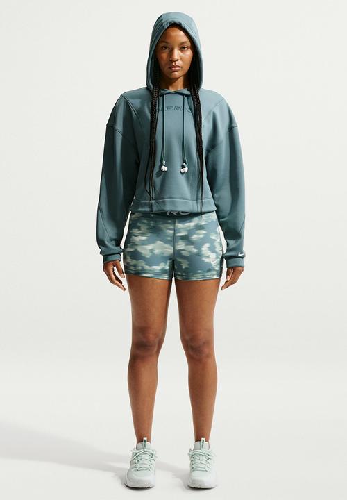 Nike - W Np Tf Hoodie Flc Gg - Mineral Slate/White