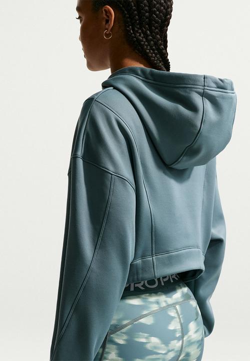 Nike - W Np Tf Hoodie Flc Gg - Mineral Slate/White
