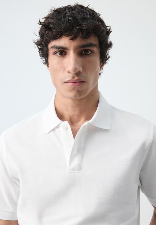 MANGO - Polo Shirt Rea - White
