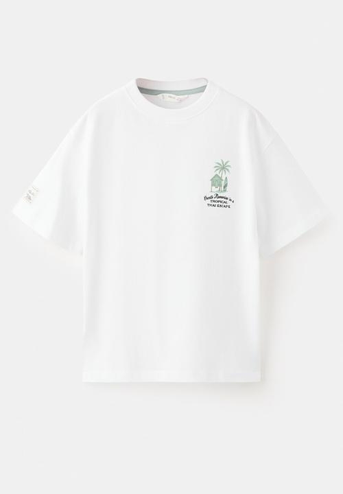 MANGO - T-Shirt MTROPIC - White
