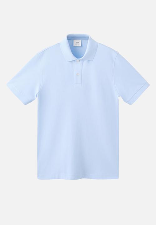 MANGO - Polo Shirt Rea - Sky-Blue