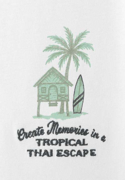 MANGO - T-Shirt MTROPIC - White